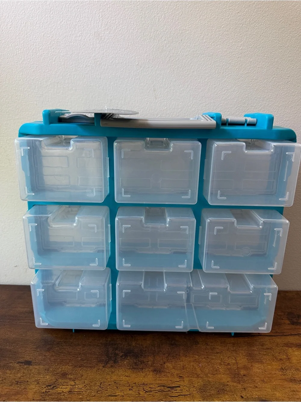 Modular 9-Drawer Plastic Storage Organizer - Turquoise